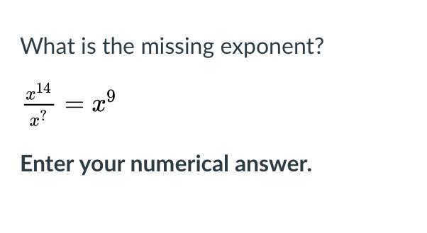 What Is The Missing Exponent