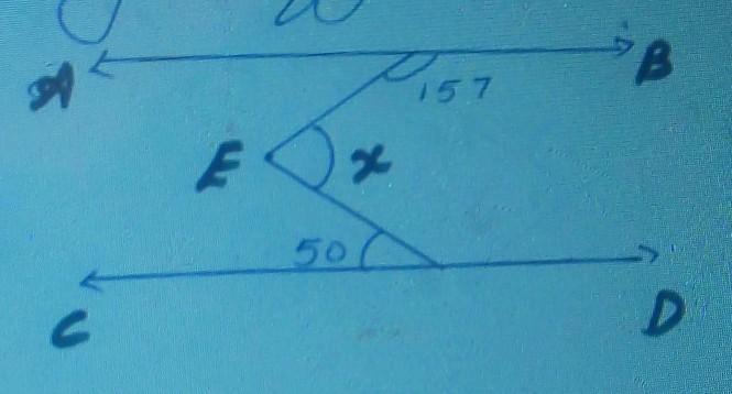 In The Given Figure Ab Parallel Cd Find The Value Of X