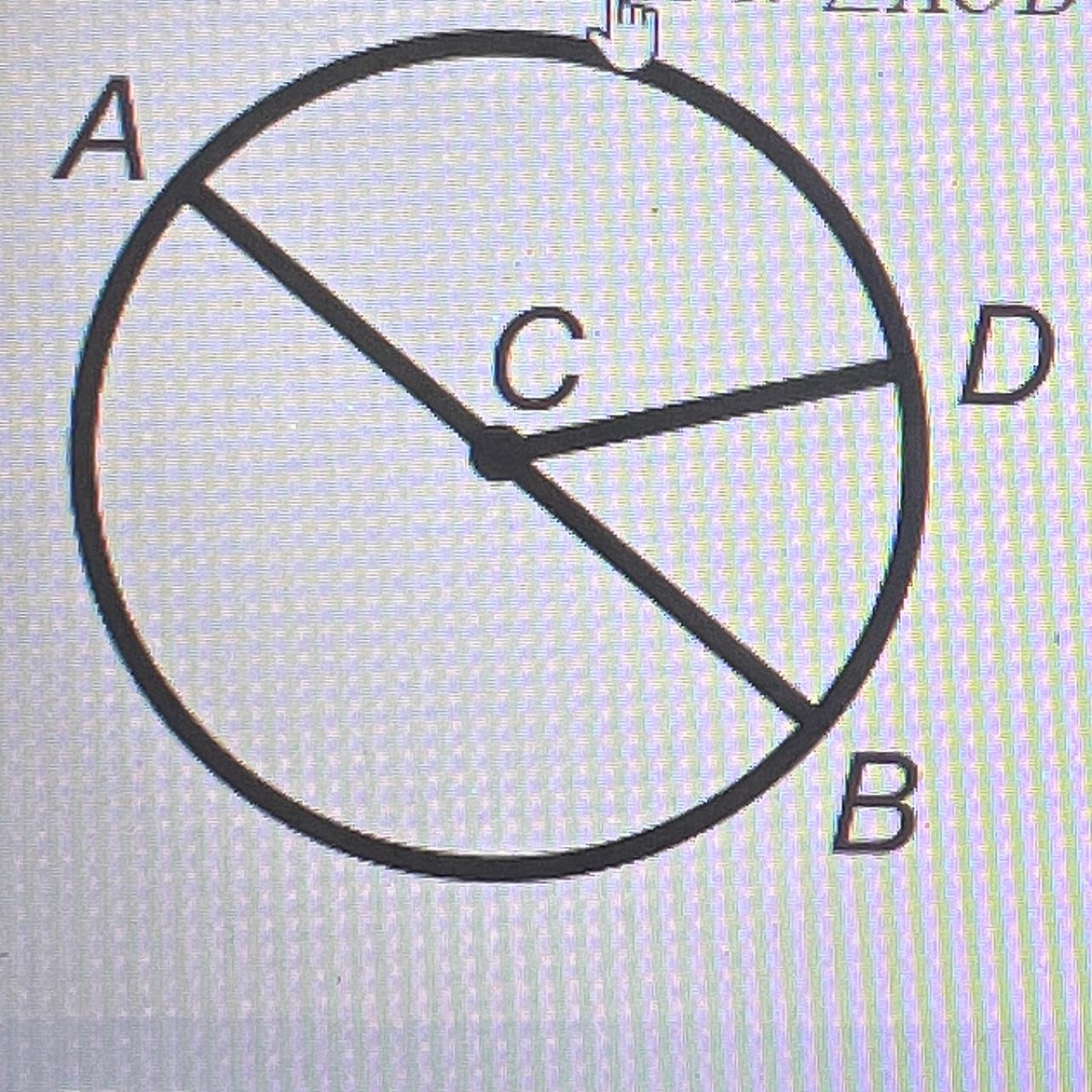 Given The Image, If AB Is A Semicircle And DB = 70 Degrees, What Is The Measure Of ACD? 