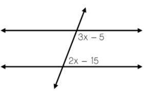 A Pair Of Parallel Lines Is Cut By A Transversal. What Are The Measures Of The Two Marked Angles?CHOICES40