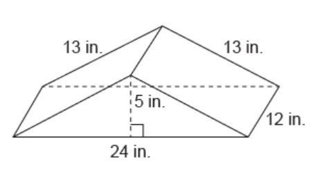 What Is The Surface Area Of This Right Triangular Prism?Enter Your Answer In The Box.