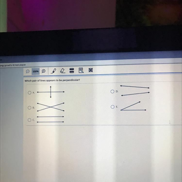 Which Pair Of Lines Appears To Be Perpendicular?.+XIB