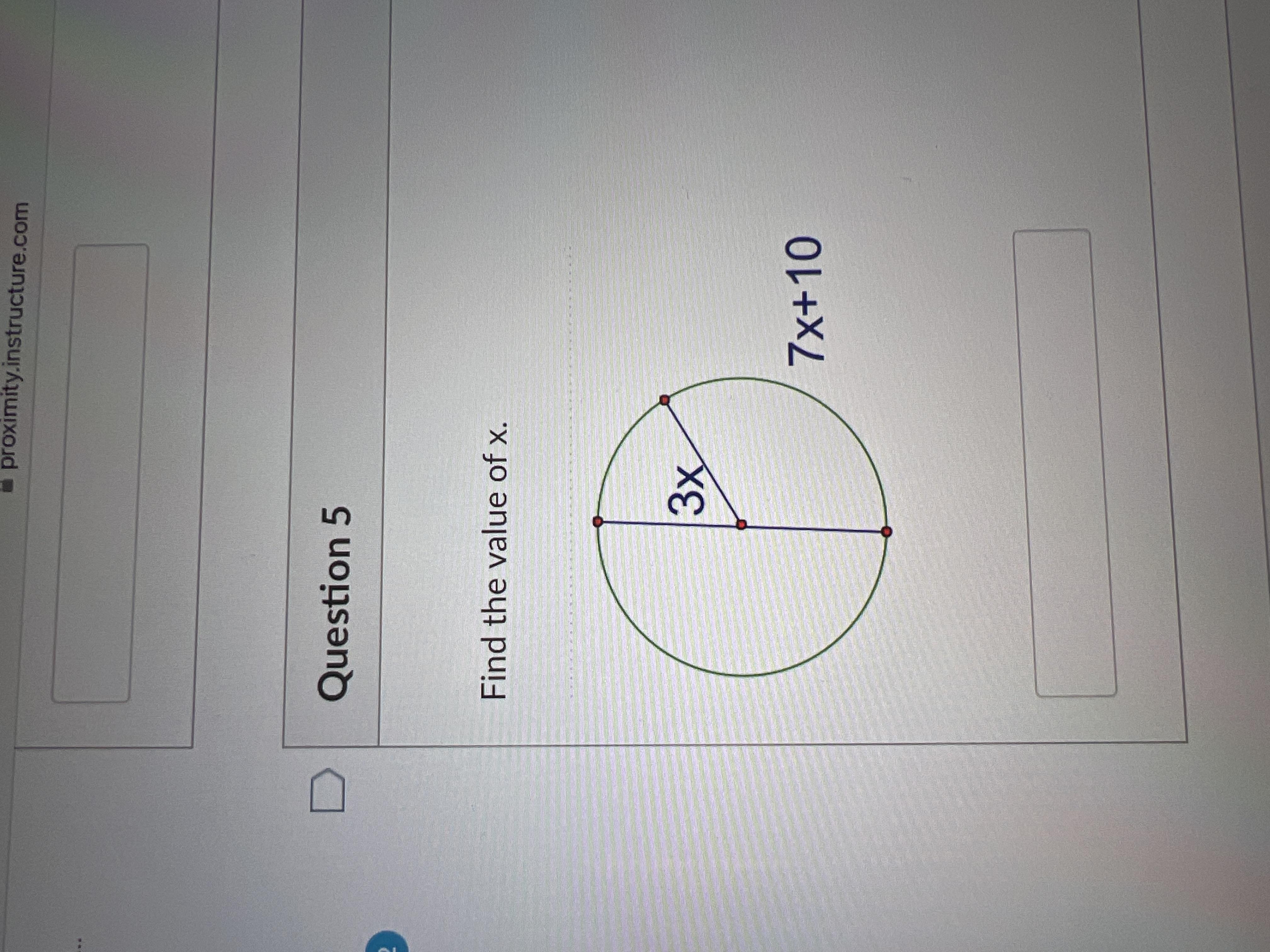 Find The Value Of X 3x7x+10 ^imagine