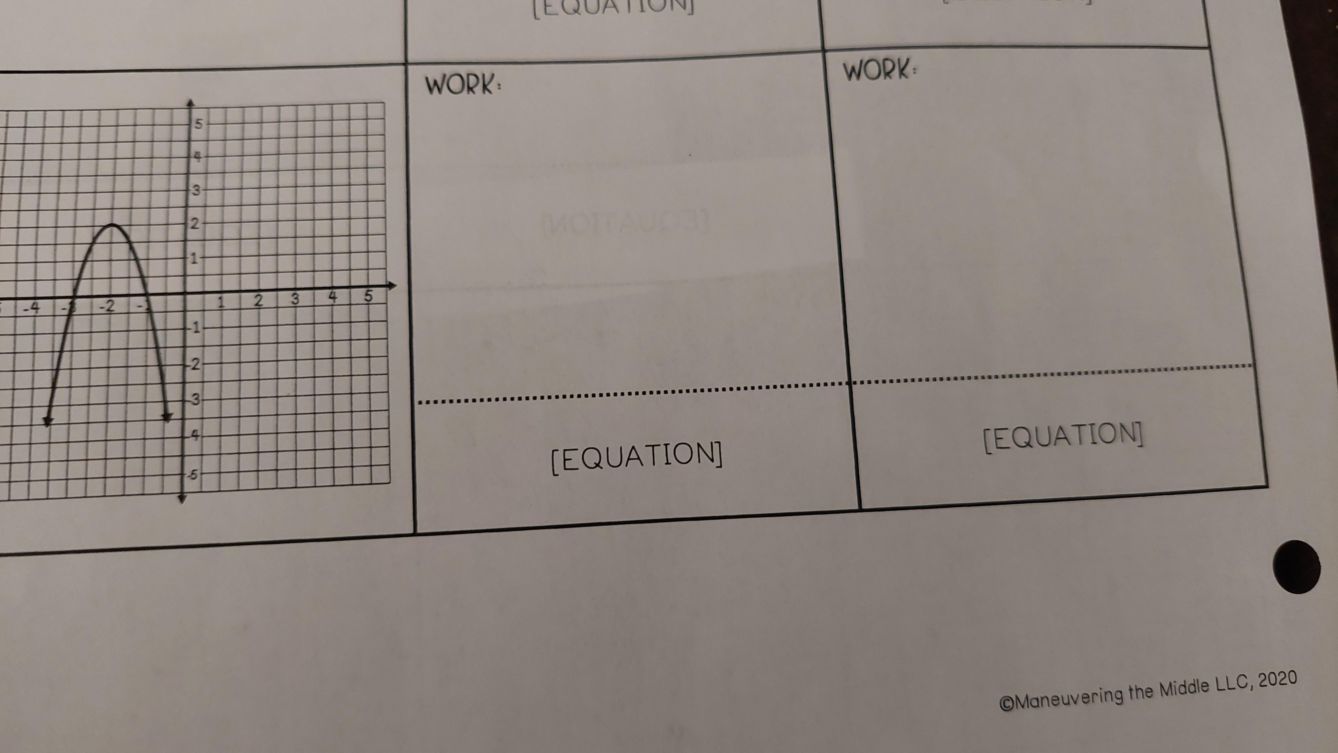 Please Answer This Question I Need It I. Vertex And Standard Form.