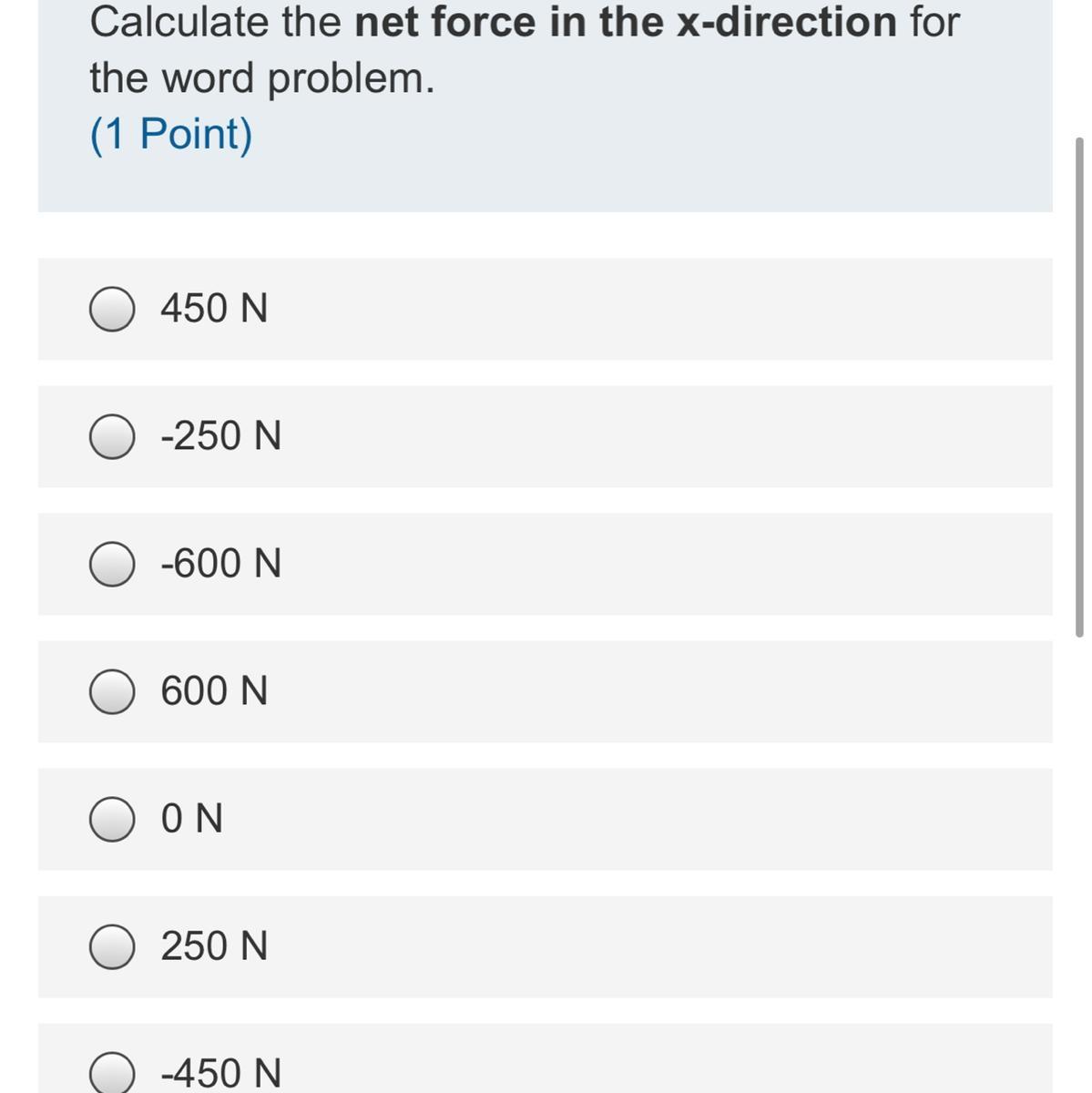 Calculating Net Force