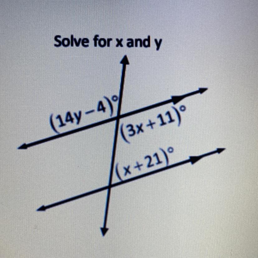 Solve For X And Y, Please Help!