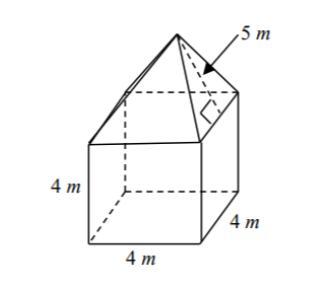 What Is The Surface Area Of The Figure Below?A. 120 MB. 126 MC. 140 MD. 156 M