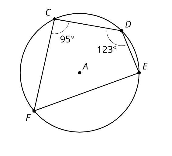 Find The Measures Of Angles `CFE` And `DEF.` Explain Or Show Your Answer.