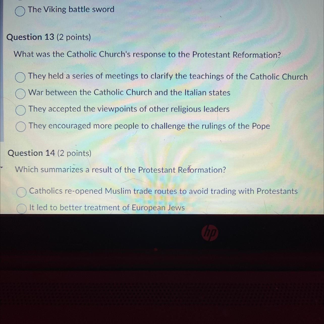 What Was The Catholic Church's Response To The Protestant Reformation?They Held A Series Of Meetings