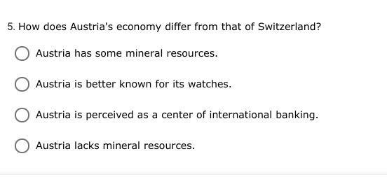 Switzerland And Austria Assignment- Social Studies(20 Points For The First Person And 20 Points For The