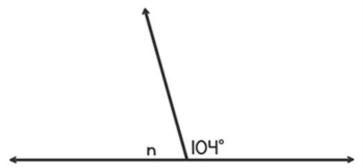 What Is The Measure Of The Unknown Angle? A 72B 74C 76D 79