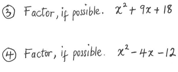 Factor If Possible X/2+9x+18