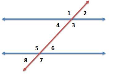 What Is The Name Of The Relationship Between Angle 5 And Angle 7?1) Corresponding2) Vertical3) Supplementary4)