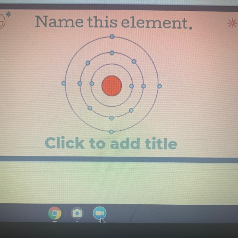 Name This Element.i Need The Answer Like Now