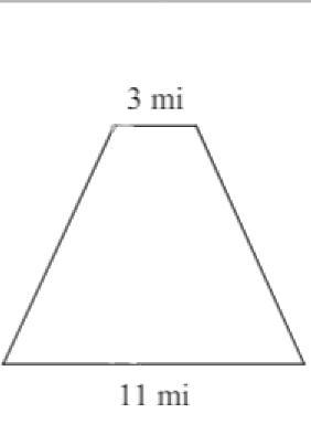 I Need Help To Find The Area With A Step By Step!height Of The Trapezoid: 3 Mi