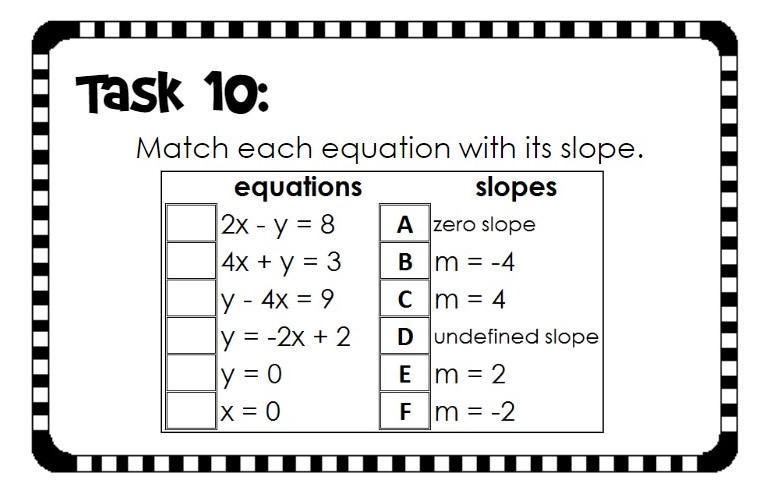 PLEASE HELP!!!!! Match Each Equation With Its Slope(I Also Have Another Question Like His In My Profile)