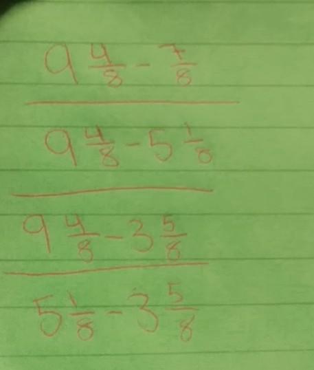 These Are Some Unfinished Calculations. Complete Them To Find Each Difference