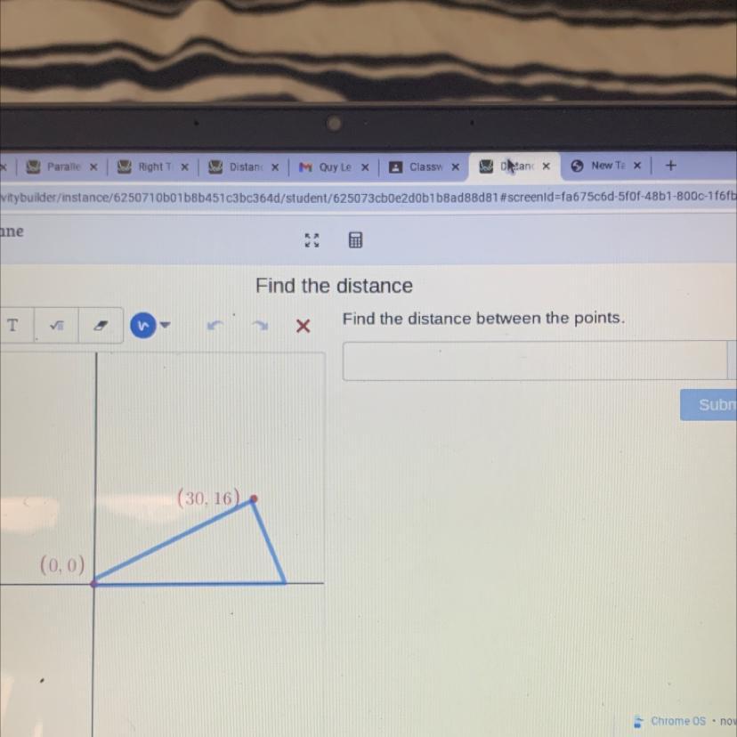 Find The Distance Between The Points.? Help 40 Points!!!