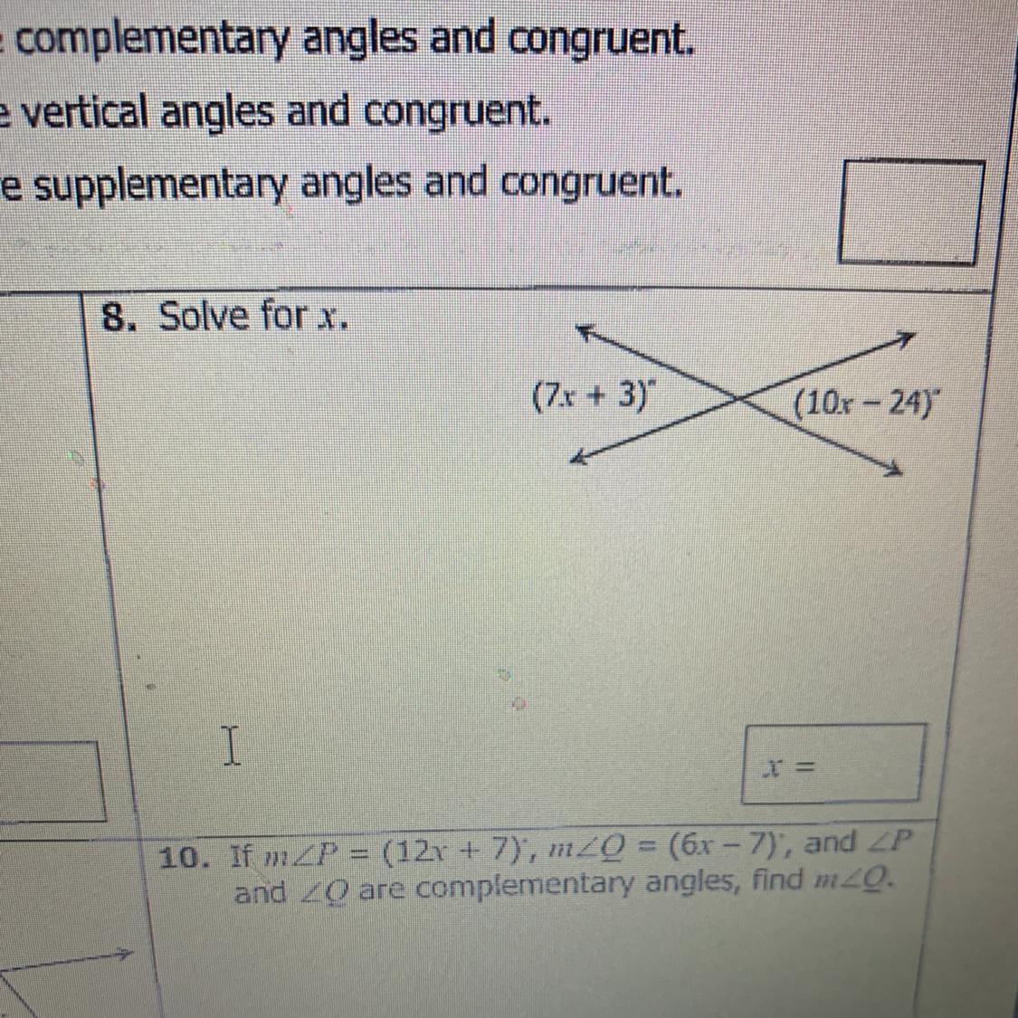 I Need To Know X For 8 And 10 If U Feel Like It. PLS