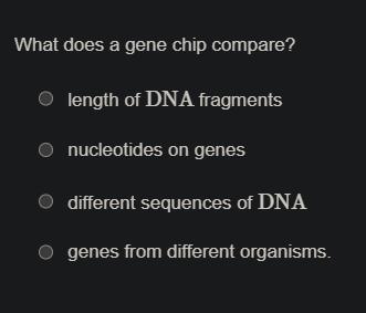 What Does A Gene Chip Compare?