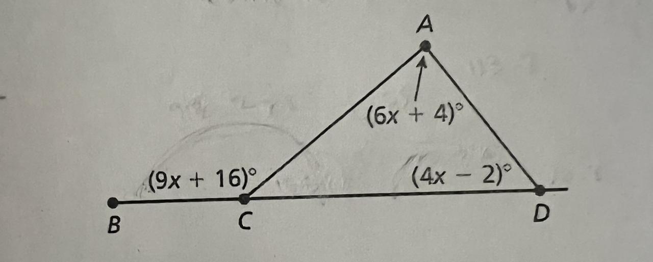 List The Angles Of The Given Triangle From Smallest To Largest. Explain Your Reasoning. Solve For X.