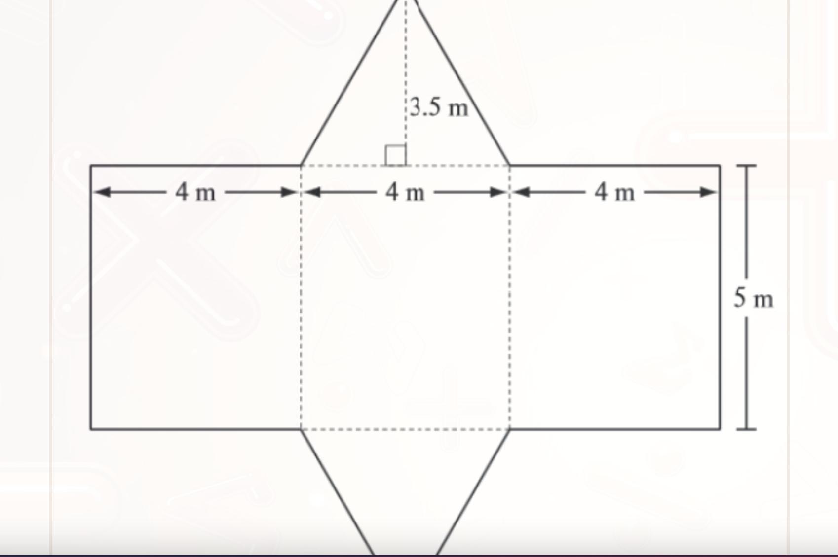surface area of a triangular prism net