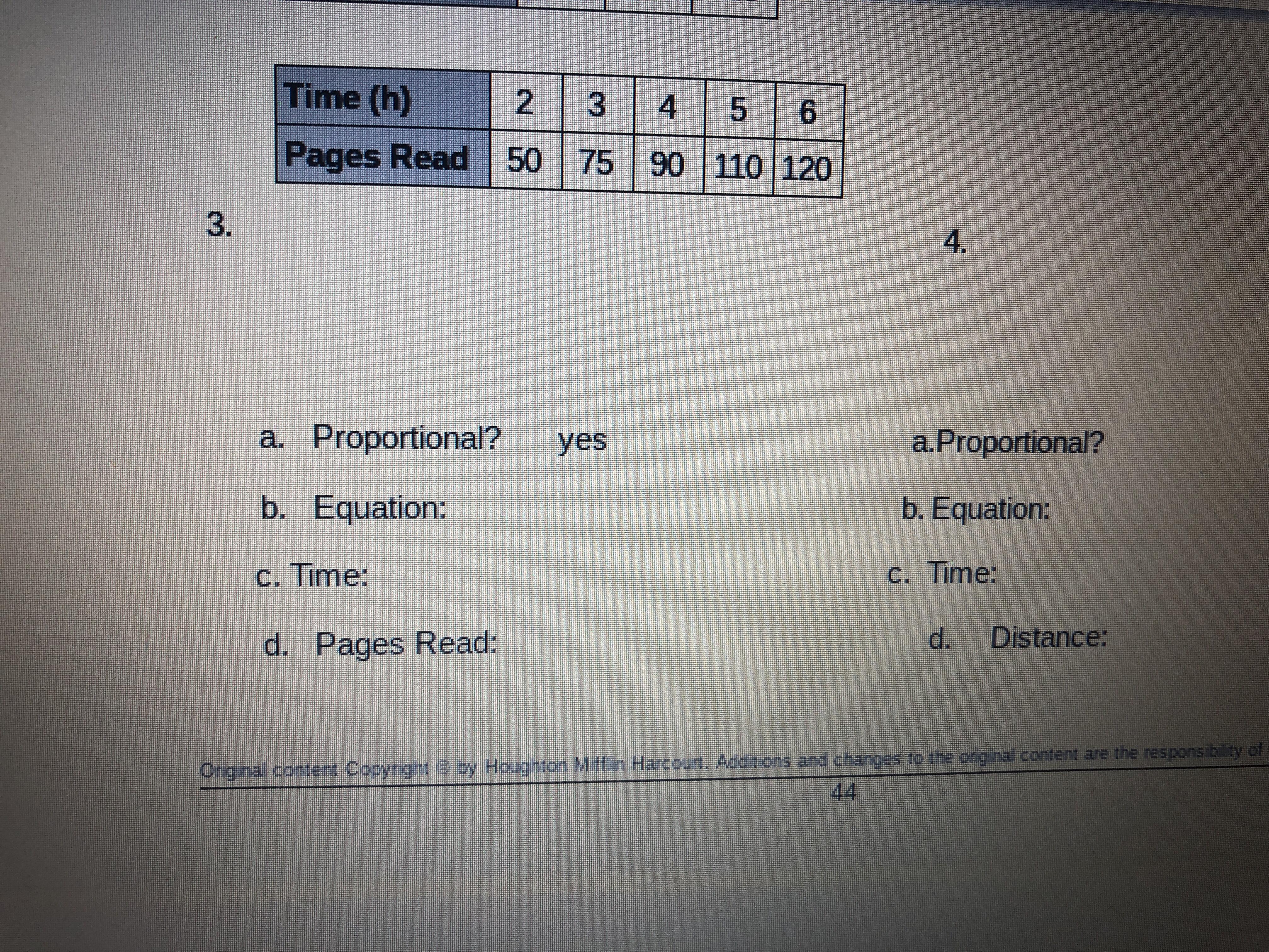 Use The Table To Determine Whether The Relationship Is Proportional. If So, Write An Equation For The