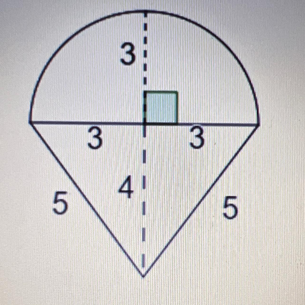 Find The Perimeter And Total Area Of The Compositor Shape Shown Below. All Measurements Are Given In