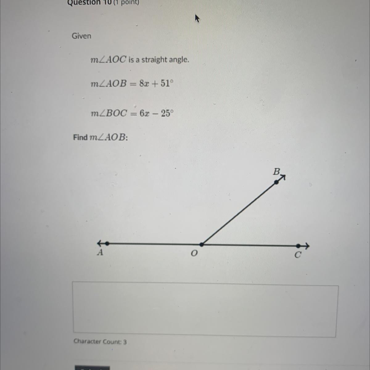 Question 10 (1 Point)Givenm