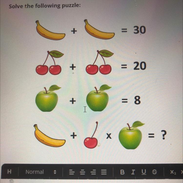 Solve The Following Puzzle NEED ASAP