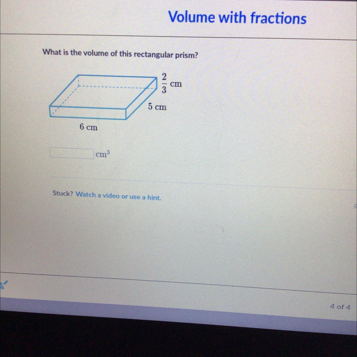What Is The Volume Of This Rectangular Prism? 