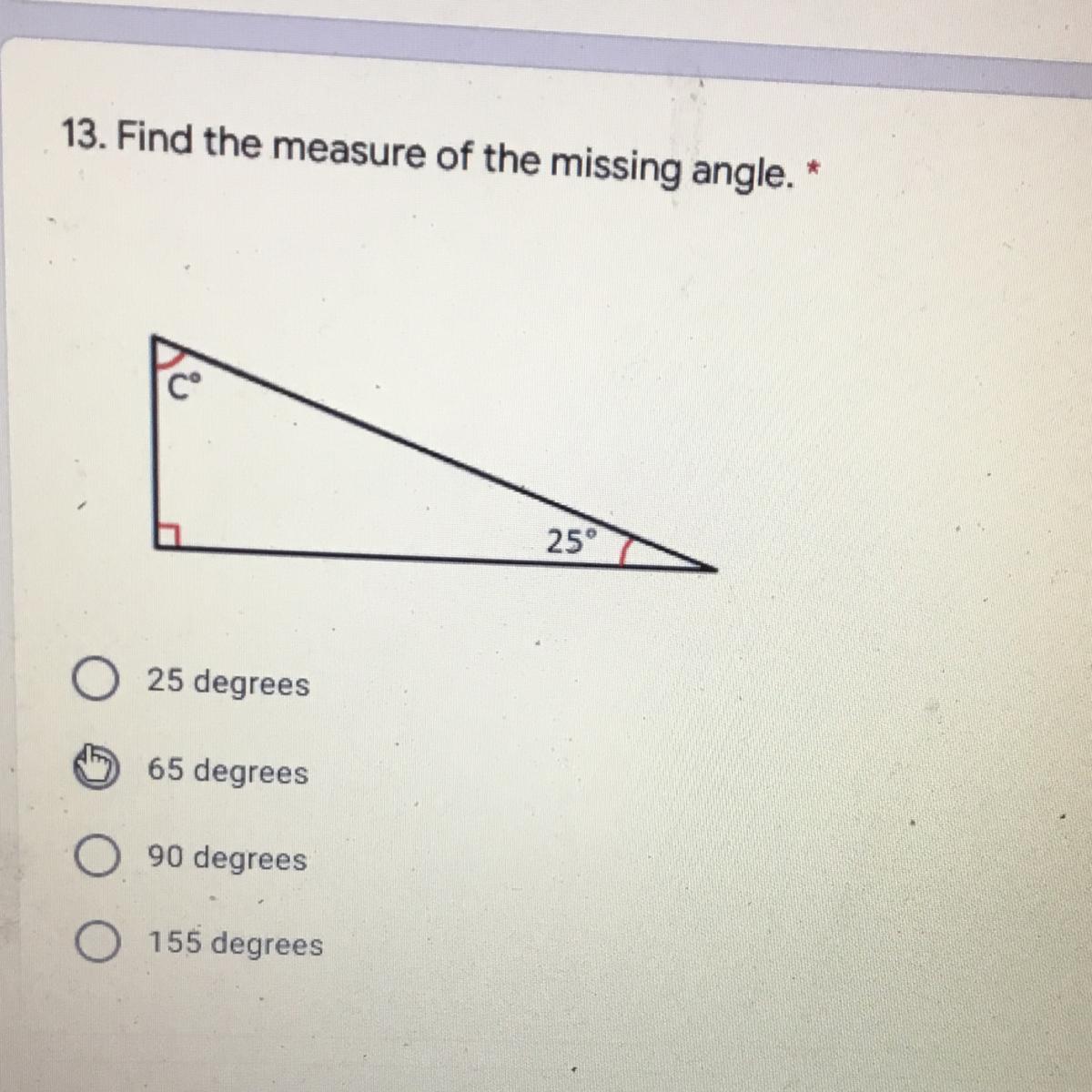  PLS HELP FOR 10 POINTS PLEASE (SHOW YOUR WORK)Question: Find The Measure Of The Missing AngleIF YOUR