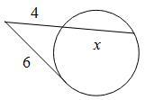 Solve For XA. 5B. 3C. 7D. 4