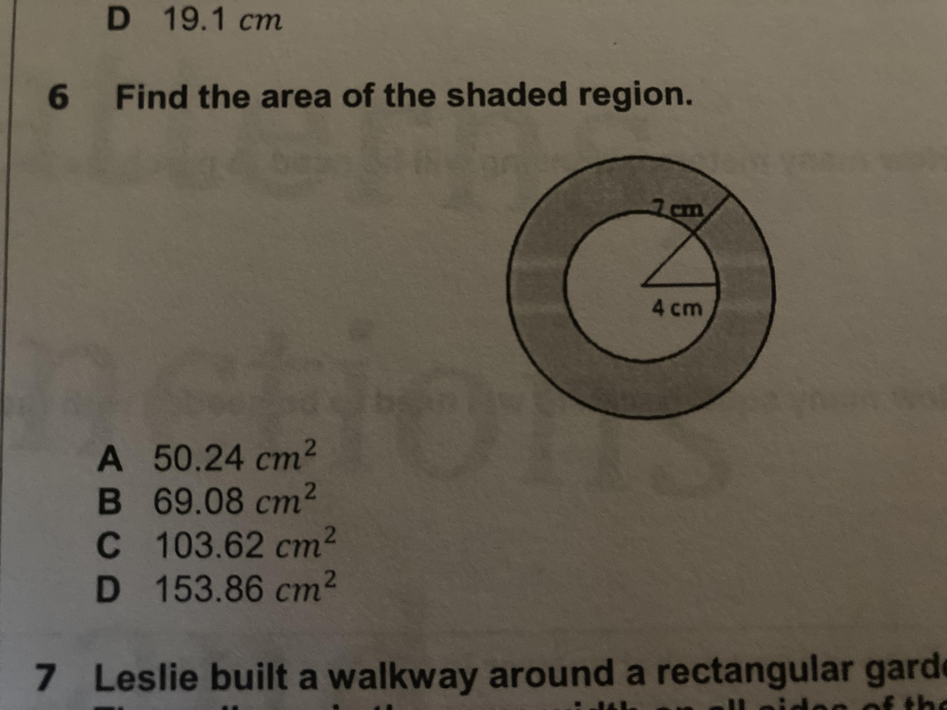 Find The Area Of The Shaded Region.