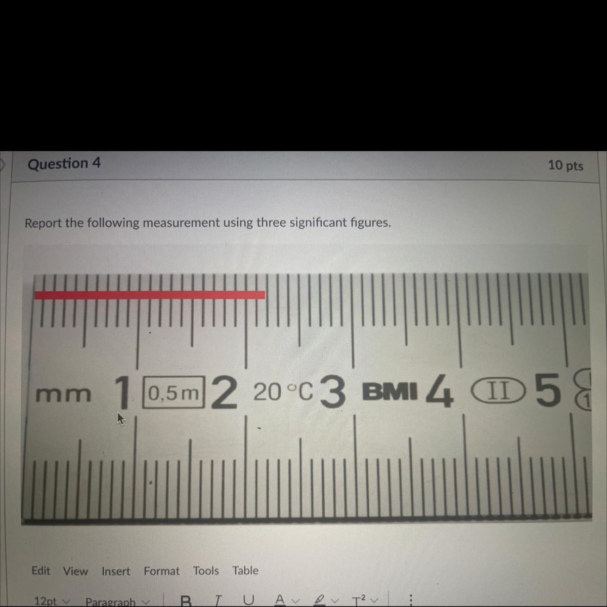 Report The Following Measurement Using Three Sig Figs? 