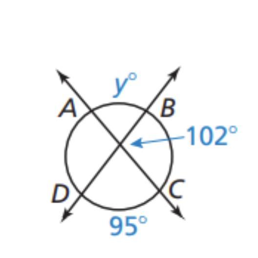 Find Y!!(Secant Tangent Angles )Helpppp