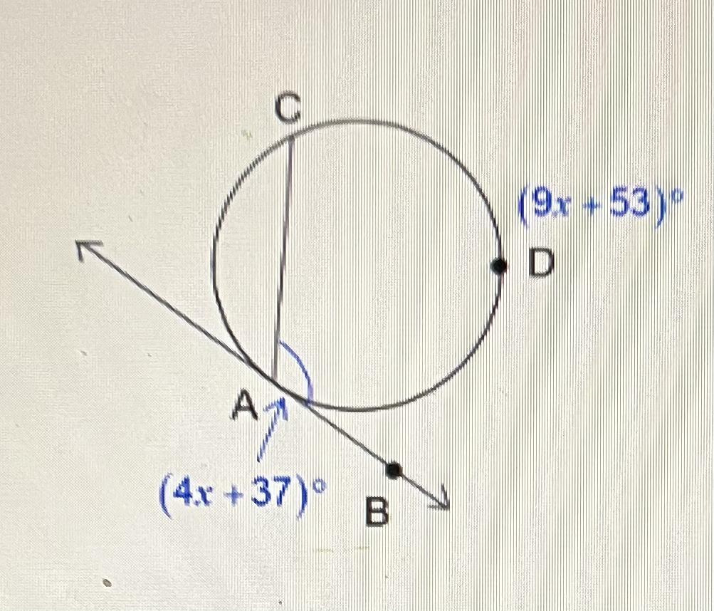 Given That Line AB Is Tangent To The Circle, Find M