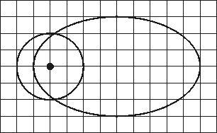 The Paths Of Two Small Satellites, M1 = 4.00 Kg And M2 = 1.00 Kg, Are Shown Below, Drawn To Scale, With