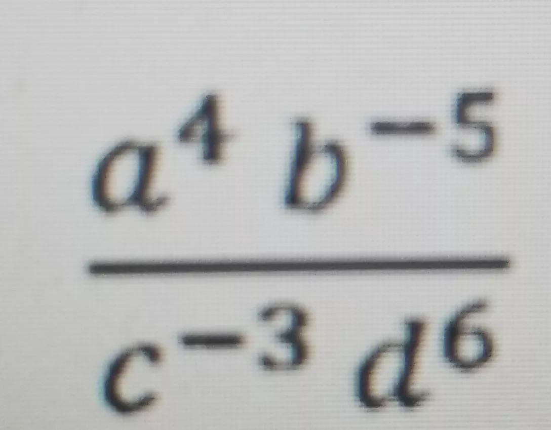 How Does A To The 4 B To -5 Over C To -3 D To The 6th Get Simplified?
