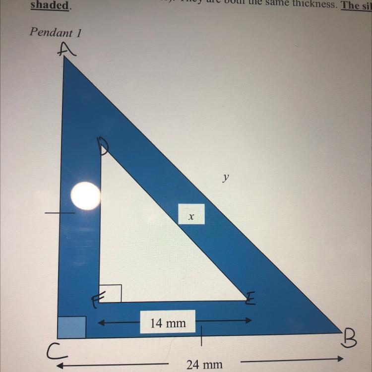 Help How Do I Solve For X And Y When They Are They On The Same Corresponding Side