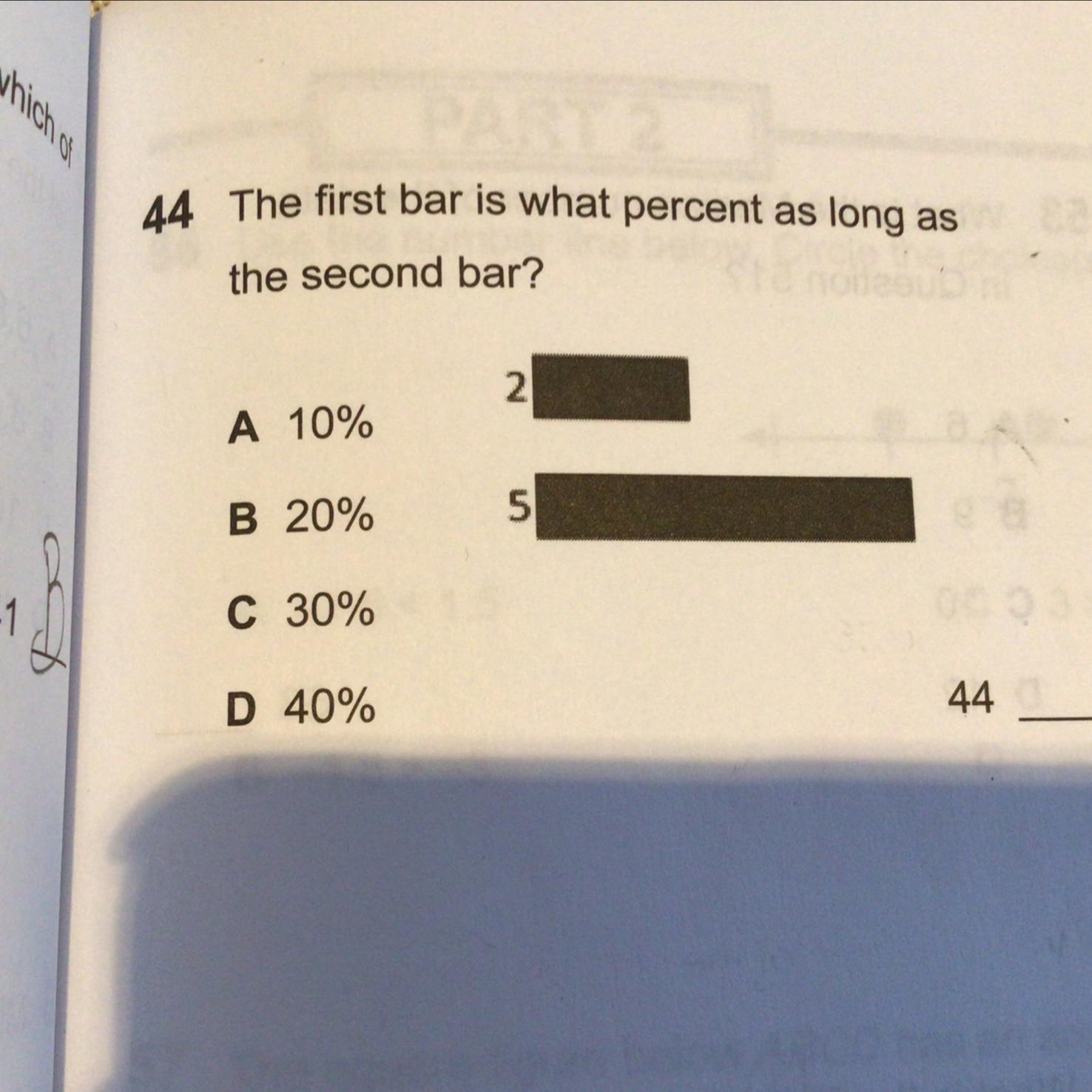 The First Bar Is What Percent As Long As The Second Bar?