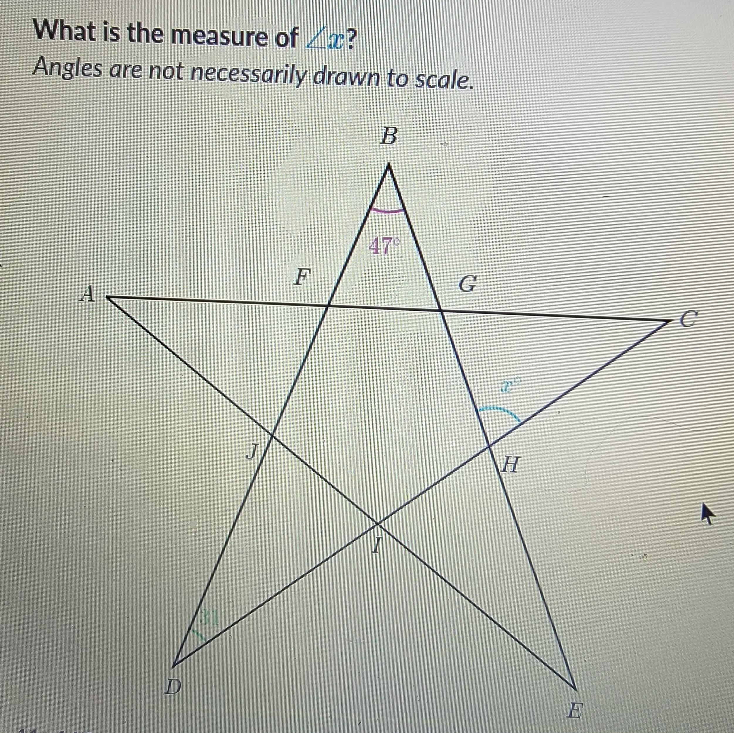 What Is The Measure Of &lt;?