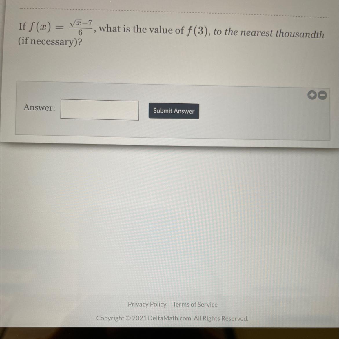 If F(x) =(if Necessary)?(x-76what Is The Value Of F(3), To The Nearest Thousandth