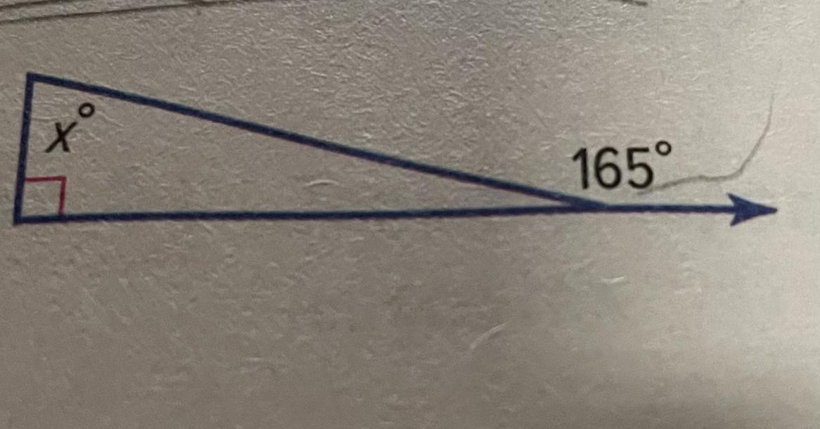 Find The Value Of X In Each Triangle. Show Your Work On A Separate Piece Of Paper