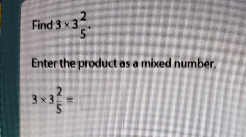 Enter The Product As A Mixed Number 