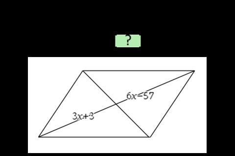 Plz HelpIn The Parallelogram Below Find X