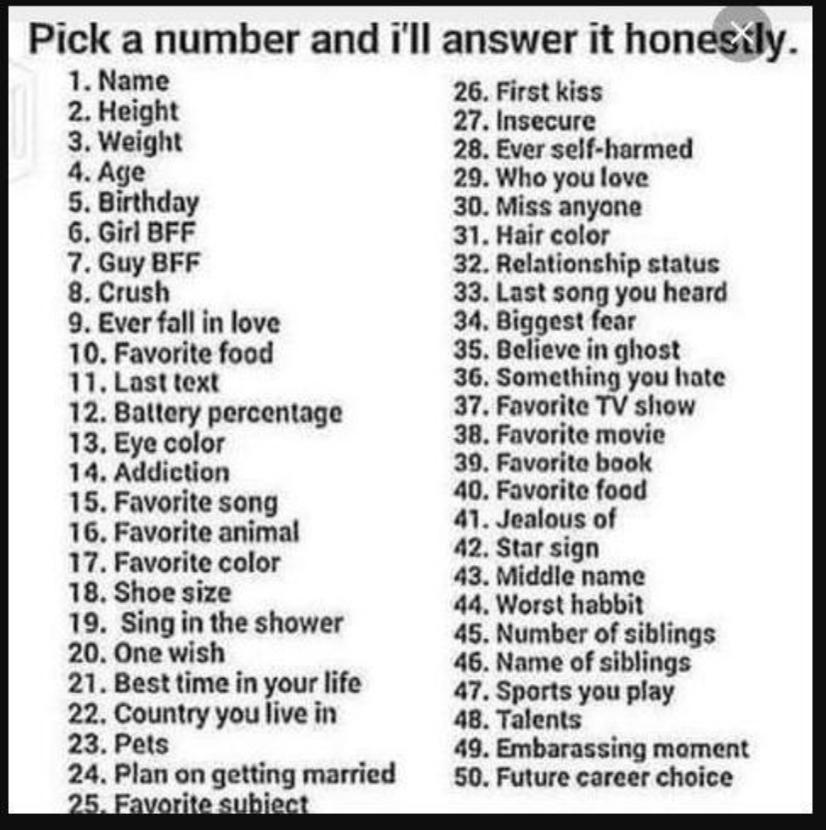 I Will Answer Honestly. 