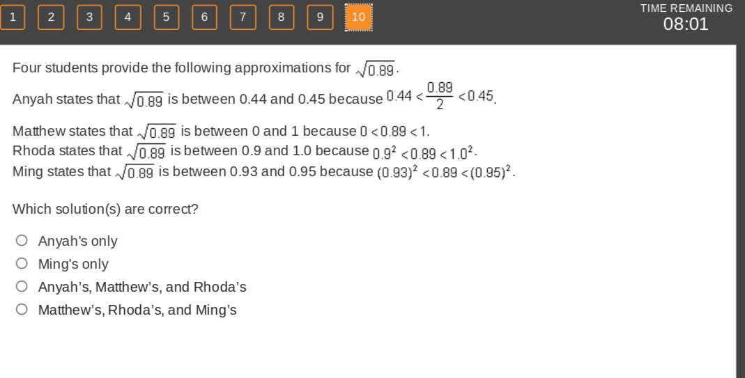 Help!Which Solution(s) Are Correct?