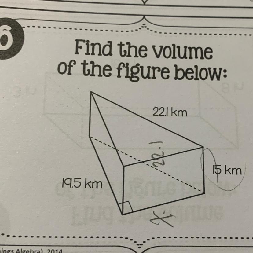 Find The Volumeof The Figure Below: