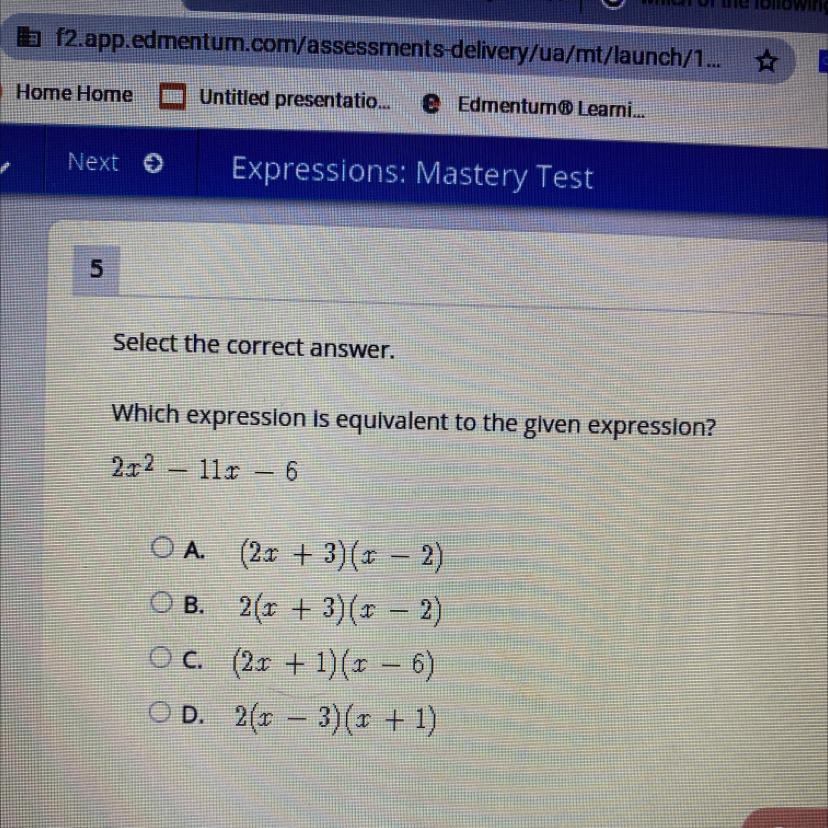 Please Help Me .Select The Correct Answer.Which Expression Is Equivalent To The Given Expression?2.12